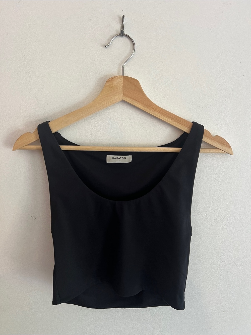 Babaton Black Scoop Neck Tank Camisole